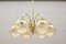 Goldene Vintage Deckenlampe mit 6 Leuchten, 1960er 2