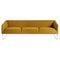 Thank Three-Seater Sofa in Chromed Metal and Upholstery by Quinti Sedute 1