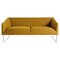 Thank Two-Seater Sofa in Chromed Metal and Upholstery by Quinti Sedute 1