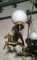 Vintage Brass & Opal Horse Chandelier, 1940s 4