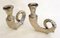 Silver-Plated Rams Horn Candlesticks from Chapman House, 1970s, Set of 2 7