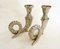 Silver-Plated Rams Horn Candlesticks from Chapman House, 1970s, Set of 2 2