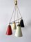 Mid-Century Modern Four-Armed Chandelier, Germany, 1950s 9