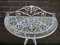 French Openwork Metal Garden Table, 1950s 11