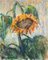 Pino Romanò, Sunflower, Oil Painting, 1990s 1