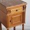 Antique Bedside Table with Marble Top and Marble Lining, 1890s 6
