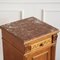 Antique Bedside Table with Marble Top and Marble Lining, 1890s 3