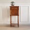 Antique Bedside Table with Marble Top and Marble Lining, 1890s 1