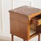 Antique Bedside Table with Marble Top and Marble Lining, 1890s 13
