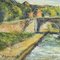 Pino Romanò, View of the Tiber at Ponte Cestio..., Oil Painting, 2000 2