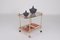 Rolling Trolley in Brass and Smoked Glass, 1970 2