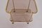 Rolling Trolley in Brass and Smoked Glass, 1970 14
