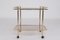 Rolling Trolley in Brass and Smoked Glass, 1970 3