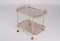 Rolling Trolley in Brass and Smoked Glass, 1970 1