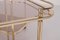 Rolling Trolley in Brass and Smoked Glass, 1970 12