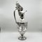 Victorian Ornate Silver-Plated Claret Jug with Rams Head Handle from James Deakin & Sons, Sheffield, United Kingdom, 1880s 2
