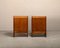 Art Deco Amsterdam School Nightstands in Oak and Glass, 1930s, Set of 2 5