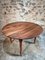 Antique French Round Drop-Leaf Dining Table in Cherrywood and Walnut, 1900s 2