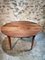 Antique French Round Drop-Leaf Dining Table in Cherrywood and Walnut, 1900s 4