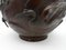 Large Japanese Meiji Bronze Planter with High Relief Cranes, 1890s 15