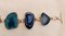 Vintage Silberarmband mit blauen Achat Steinen, 1970er 3