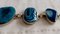 Vintage Silberarmband mit blauen Achat Steinen, 1970er 5