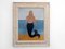 Matt Rix, Naive Style Mermaid Portrait, 2000s, Oil Painting, Framed 1