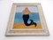 Matt Rix, Naive Style Mermaid Portrait, 2000s, Oil Painting, Framed 3