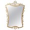Specchio Mid-Century dorato, Immagine 1