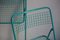 Sedie pieghevoli vintage in metallo turchese, anni '80, set di 2, Immagine 4