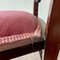 Edwardian Mahogany Inlaid Desk Armchair with Gothic Splat and Dusty Rose Upholstered Seat, 1900s 15
