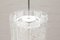Lámpara colgante vintage de cristal de hielo con elementos alargados de vidrio de Doria, años 60, Imagen 6
