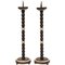 Antique Italian Lacquered Candlesticks, Set of 2 1