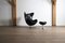 Dänischer Vintage Egg Chair mit Ottomane von Arne Jacobsen für Fritz Hansen, 1963, 2er Set 8