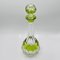 Decanter Osram Mid-Century moderno in cristallo soffiato a mano verde con tappo di Val St. Lambert, anni '50, Immagine 11