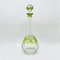 Decanter Osram Mid-Century moderno in cristallo soffiato a mano verde con tappo di Val St. Lambert, anni '50, Immagine 1
