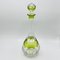 Decanter Osram Mid-Century moderno in cristallo soffiato a mano verde con tappo di Val St. Lambert, anni '50, Immagine 7