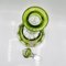 Decanter Osram Mid-Century moderno in cristallo soffiato a mano verde con tappo di Val St. Lambert, anni '50, Immagine 9