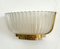 Art Deco Murano Glass and Brass Wall Sconces by Archimede Seguso, 1940s, Set of 2, Image 7
