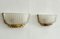 Art Deco Murano Glass and Brass Wall Sconces by Archimede Seguso, 1940s, Set of 2, Image 6