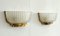 Art Deco Murano Glass and Brass Wall Sconces by Archimede Seguso, 1940s, Set of 2, Image 5