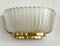 Art Deco Murano Glass and Brass Wall Sconces by Archimede Seguso, 1940s, Set of 2, Image 13