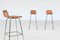 Leder Barhocker von Charlotte Perriand, 1960er, 3er Set 9