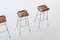 Leder Barhocker von Charlotte Perriand, 1960er, 3er Set 8