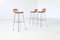 Leder Barhocker von Charlotte Perriand, 1960er, 3er Set 4