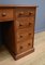 Victorian Mahogany Pedestal Desk, England, Late 19th Century 15