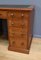 Victorian Mahogany Pedestal Desk, England, Late 19th Century 16