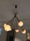 Lampada da soffitto in ottone e vetro opalino di Stilnovo, anni '50, Immagine 6