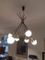 Lampada da soffitto in ottone e vetro opalino di Stilnovo, anni '50, Immagine 4