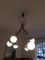 Lampada da soffitto in ottone e vetro opalino di Stilnovo, anni '50, Immagine 2